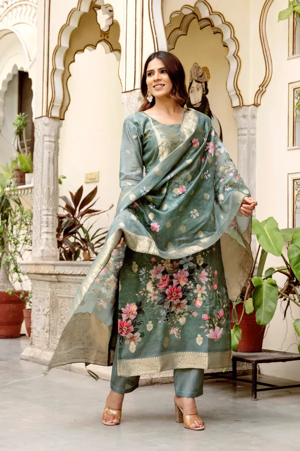 Pink_Floral_Print_Straight_Kurta_Set_for_Women