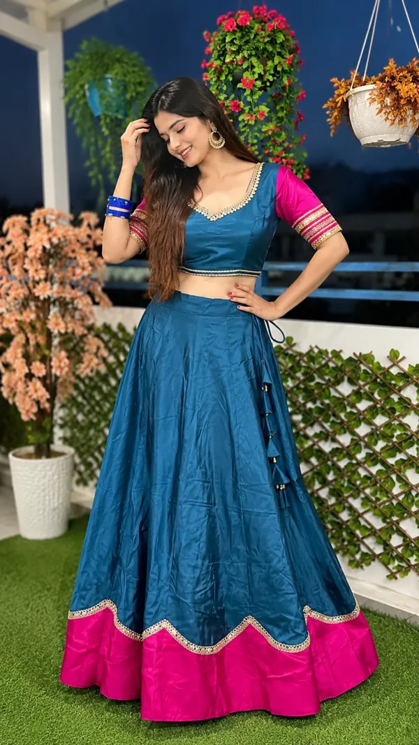 Blue_Pink_Rayon_Flared_Lehenga_Choli_For_Women