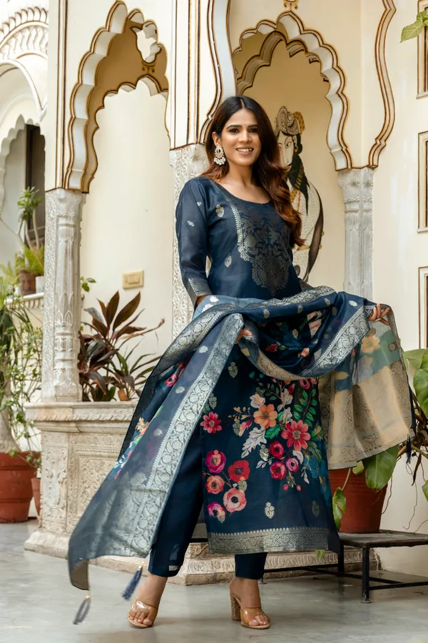 Pink_Floral_Print_Straight_Kurta_Set_for_Women