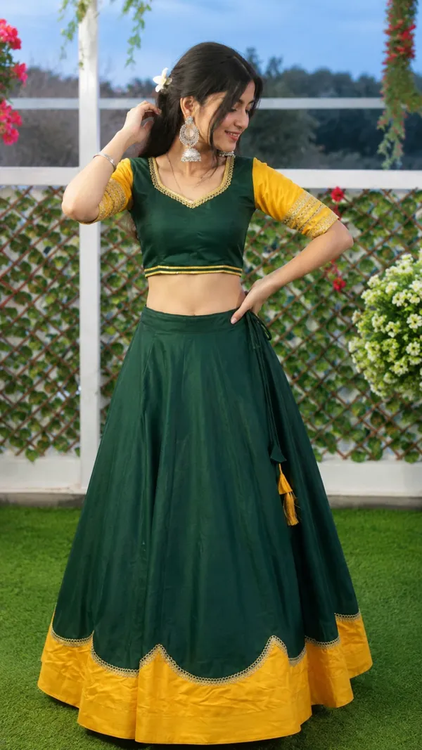 Green_Rayon_Flared_Lehenga_Choli_For_Women