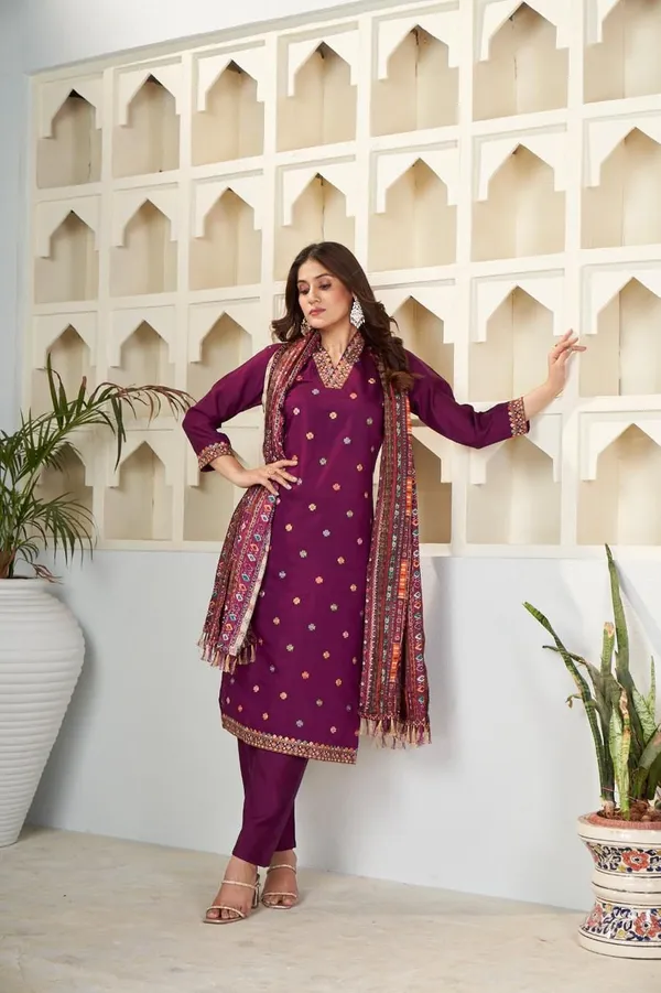 Purple_Embroidered_Kurta_With_Dupatta_for_Women