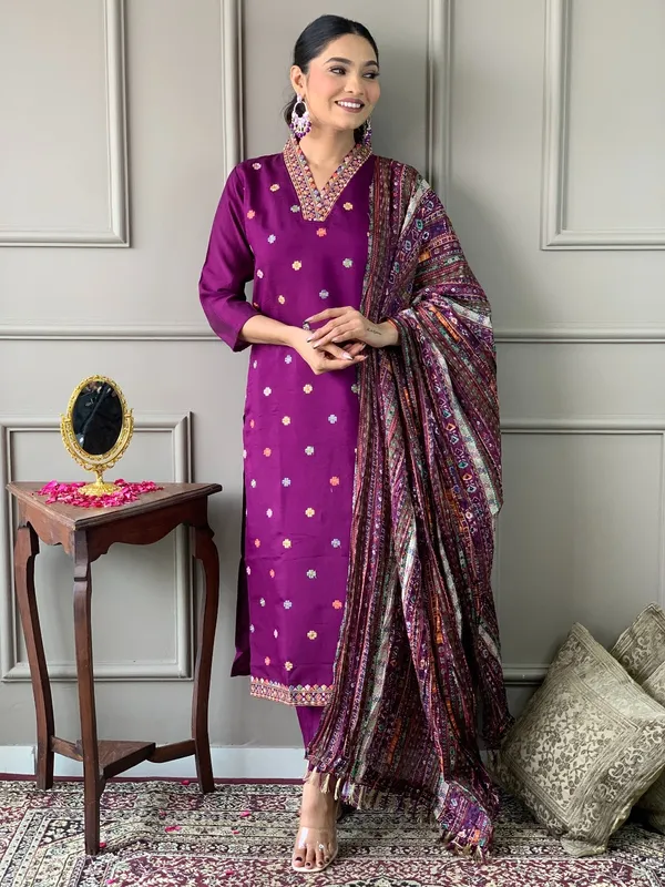 Purple_Straight_Kurta_Pant_Dupatta_Set_for_Women
