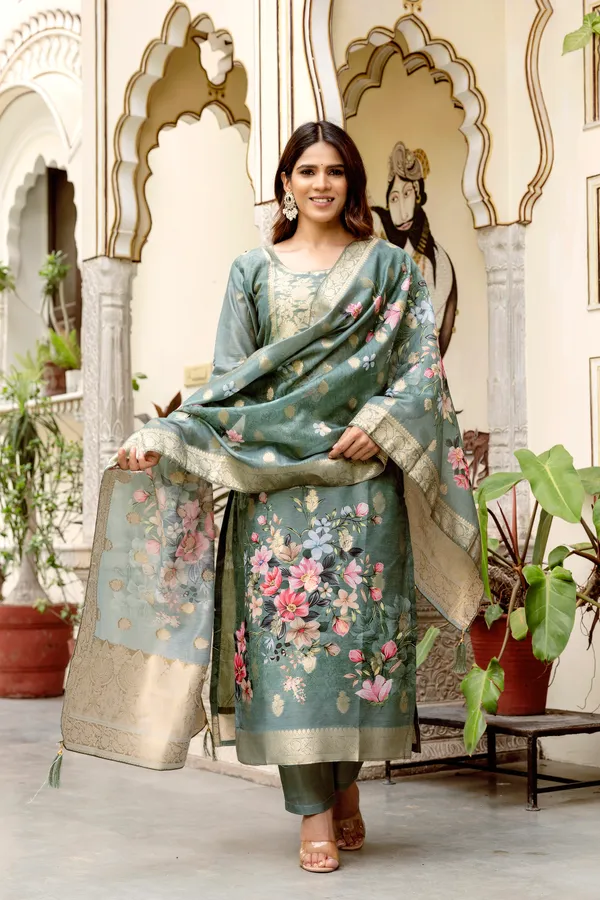 Pink_Floral_Print_Straight_Kurta_Set_for_Women