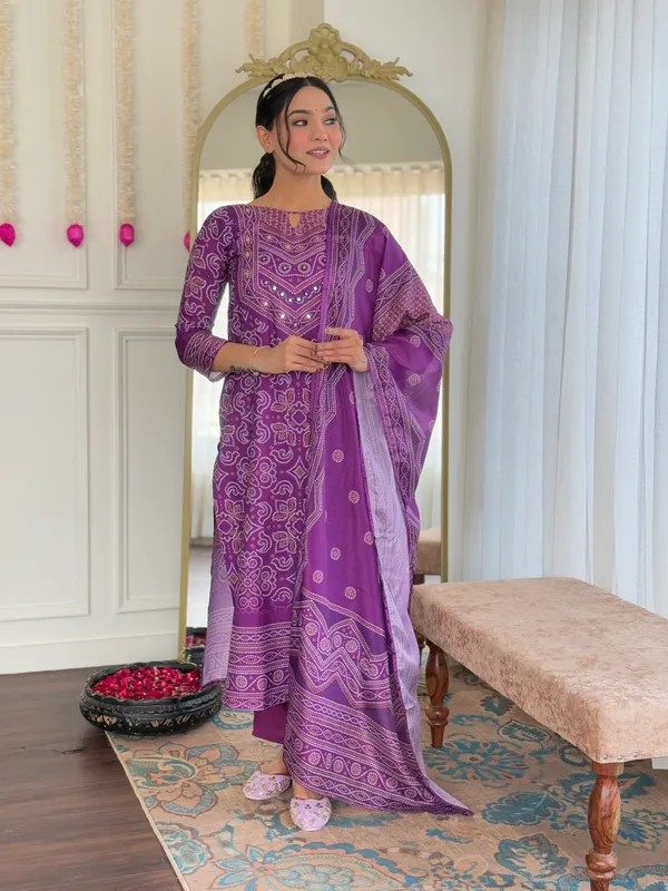 Purple_Printed_Straight_Kurta_Set_For_Women