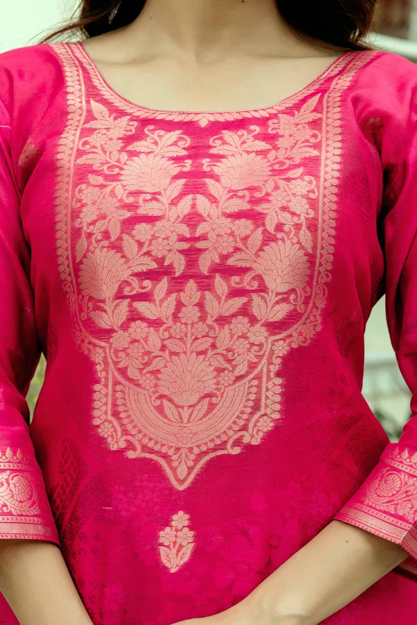 Pink_Floral_Print_Straight_Kurta_Set_for_Women
