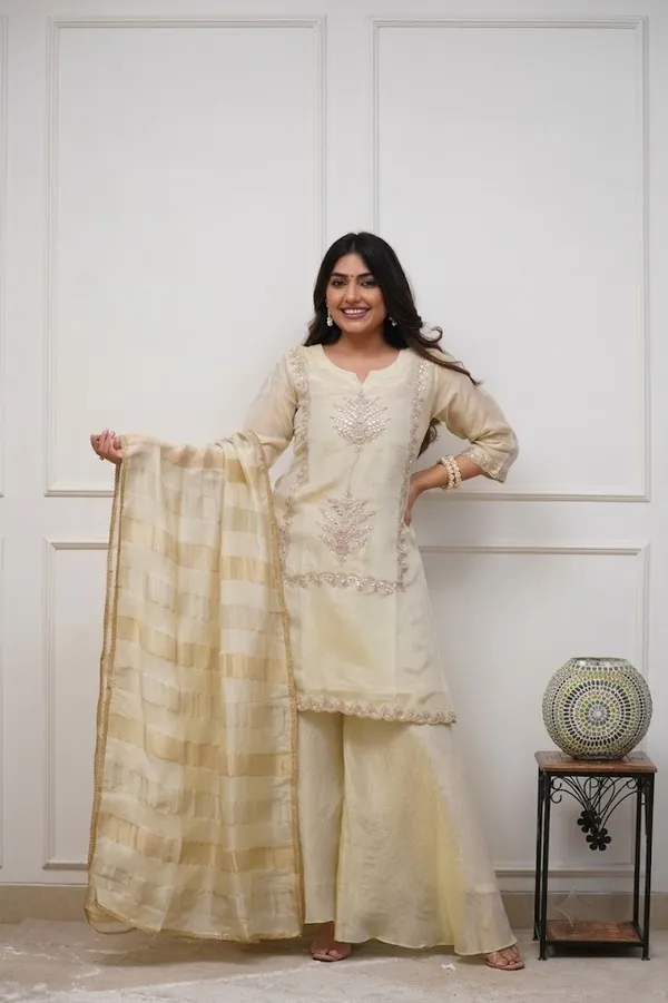 Cream_Embroidered_Straight_Kurta_Set_For_Women