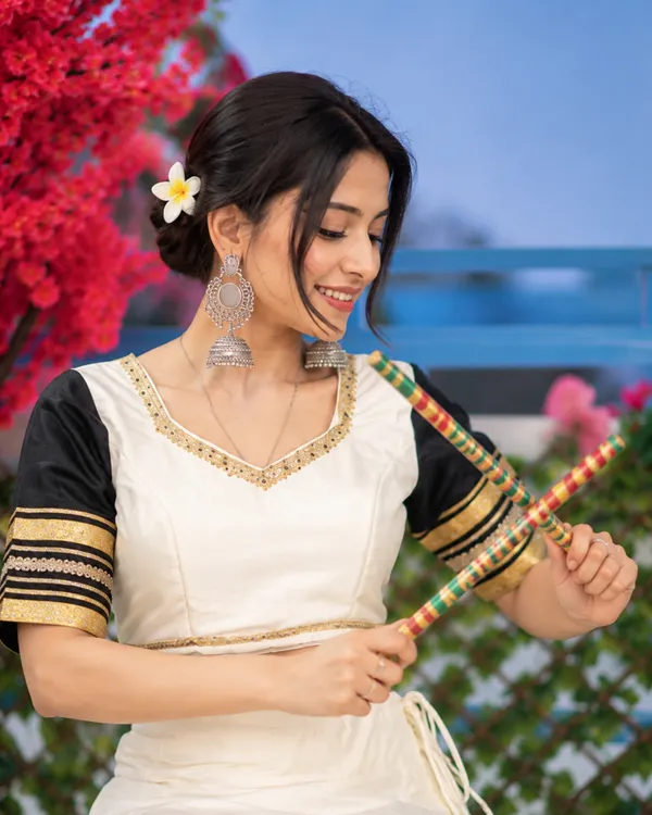 White_Rayon_Flared_Lehenga_Choli_For_Women