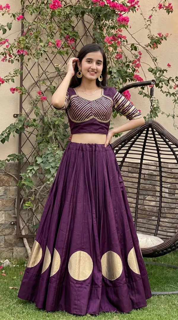 Wine_Roman_Cotton_Flared_Lehenga_Choli_For_Women