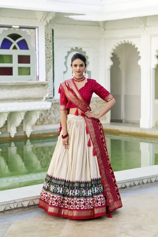 Off_White_Tasar_Silk_Printed_Flared_Lehenga_Choli_For_Women