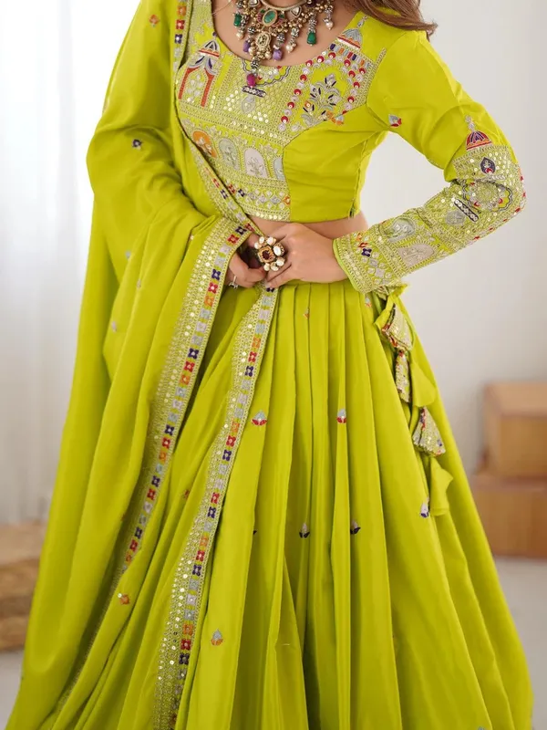 Mauve_Tasar_Silk_Embellished_Flared_Lehenga_Choli_For_Women