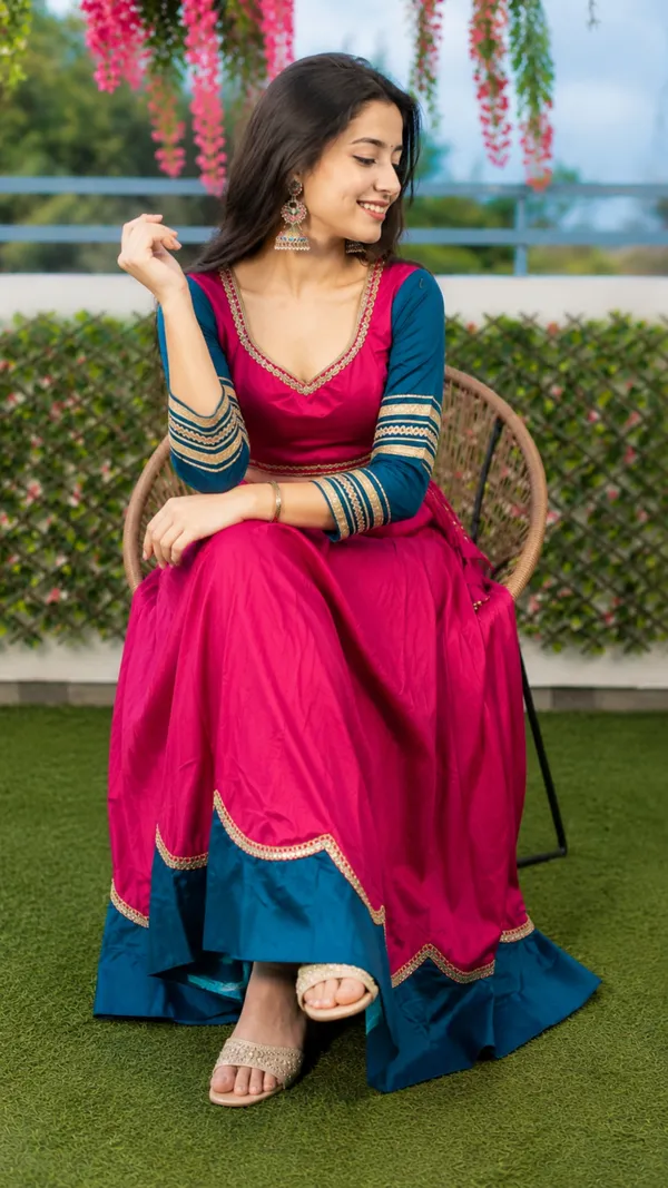 Pink_Blue_Rayon_Flared_Lehenga_Choli_For_Women