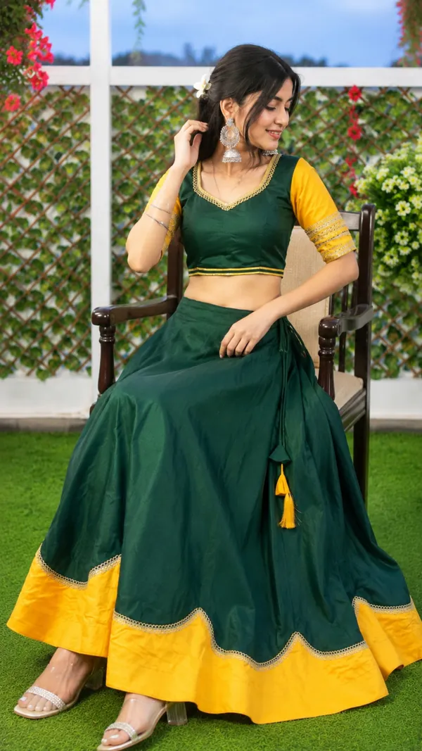 Green_Rayon_Flared_Lehenga_Choli_For_Women