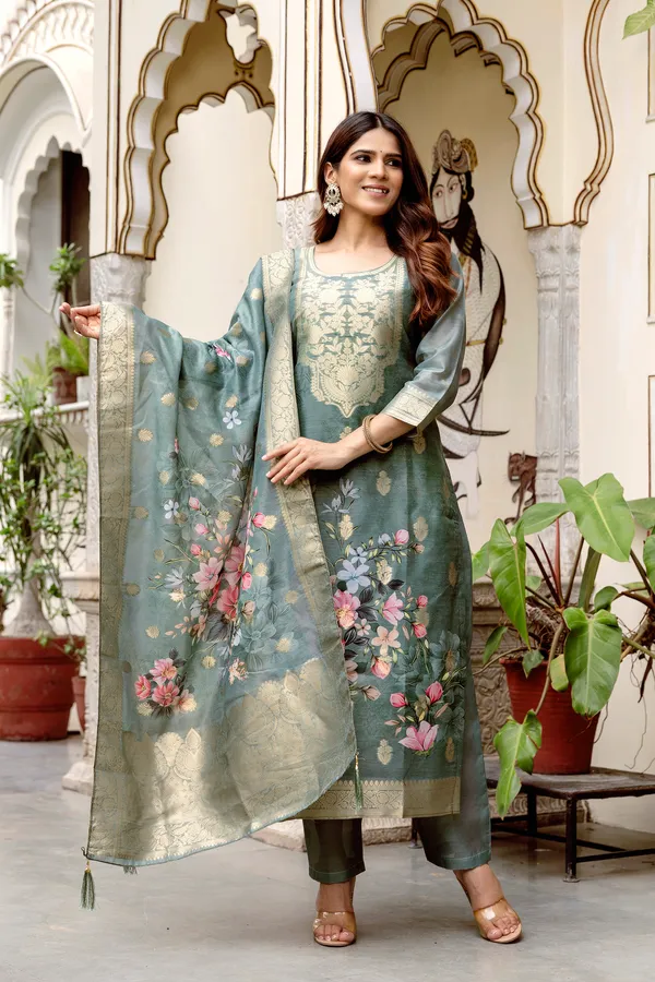 Pink_Floral_Print_Straight_Kurta_Set_for_Women