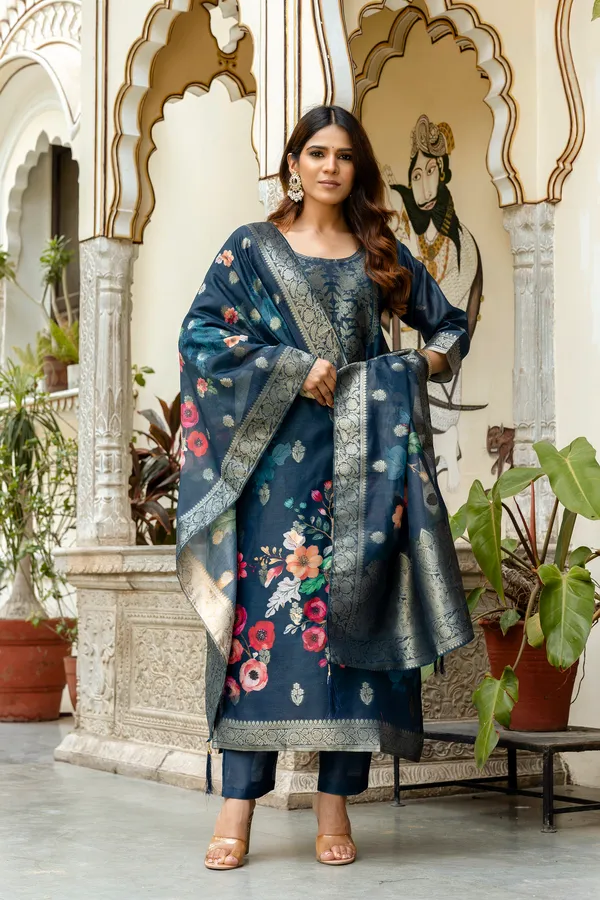 Pink_Floral_Print_Straight_Kurta_Set_for_Women