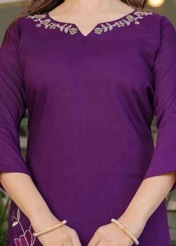 Purple_Embroidered_Straight_Kurta_Set_for_Women