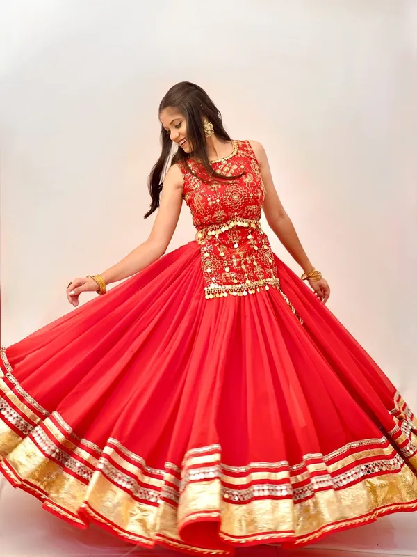 Red_Georgette_Embellished_Flared_Lehenga_Choli_For_Women