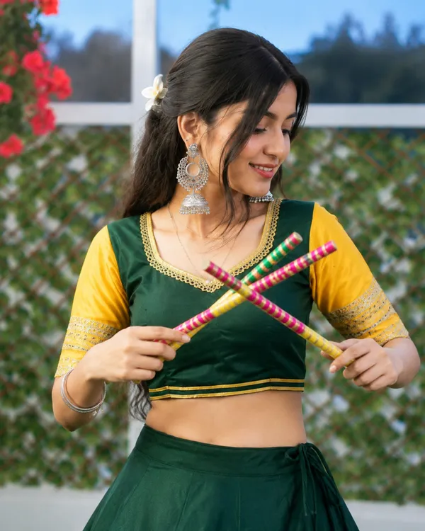 Green_Rayon_Flared_Lehenga_Choli_For_Women