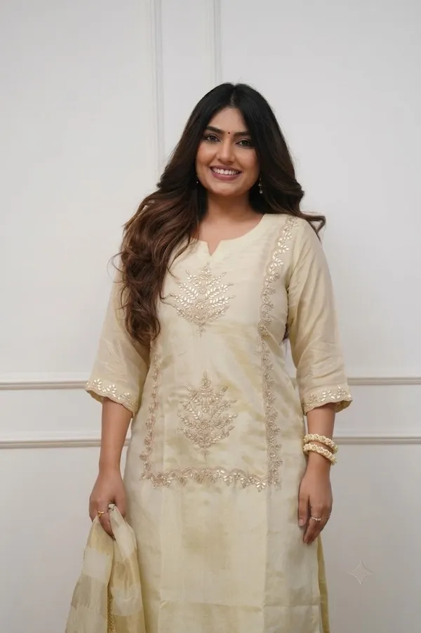 Cream_Embroidered_Straight_Kurta_Set_For_Women