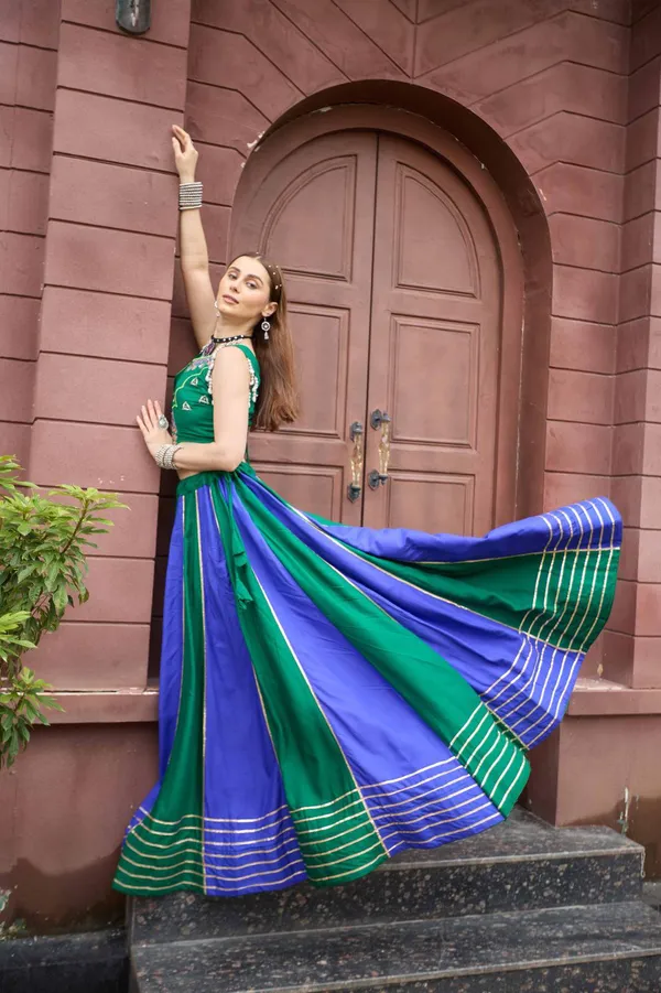 Multicolour_Pure_Cotton_Embellished_Flared_Lehenga_Choli_For_Women