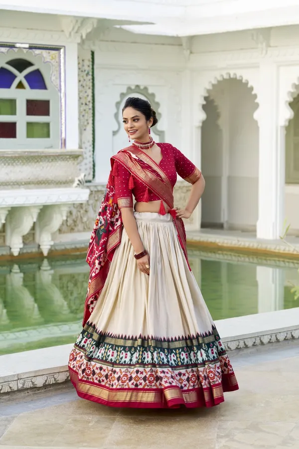 Off_White_Tasar_Silk_Printed_Flared_Lehenga_Choli_For_Women