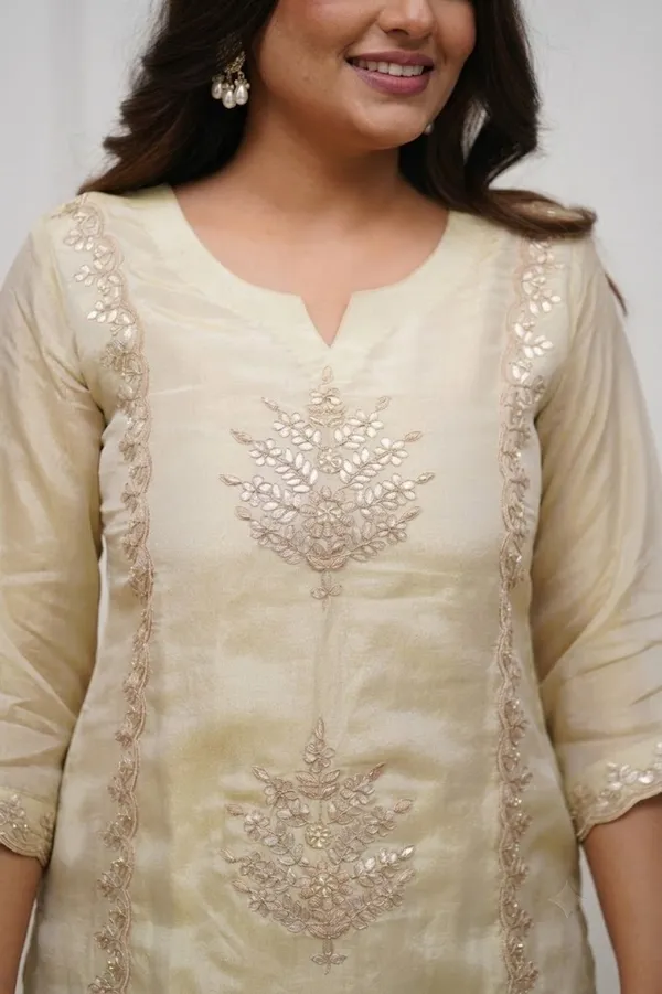 Cream_Embroidered_Straight_Kurta_Set_For_Women