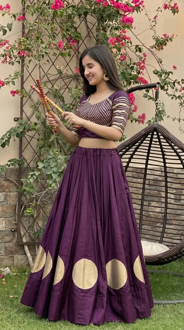Wine_Roman_Cotton_Flared_Lehenga_Choli_For_Women