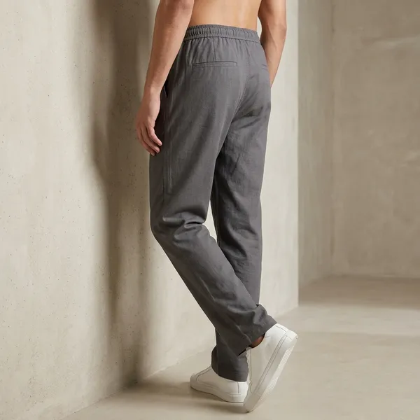Grey_Cotton_Relaxed_Fit_Drawstring_Trousers_For_Men