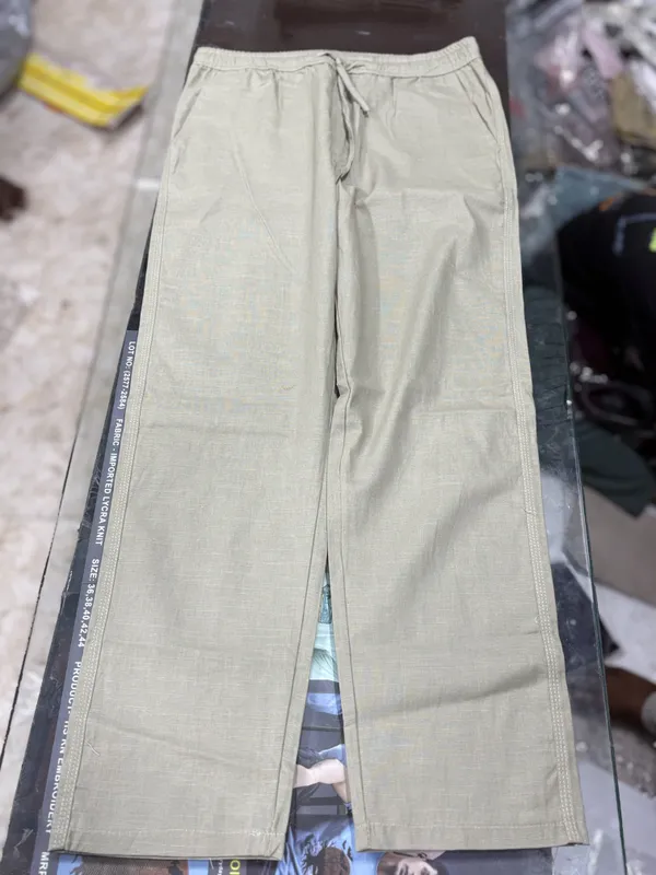 Beige_Cotton_linen_Pants_For_Men