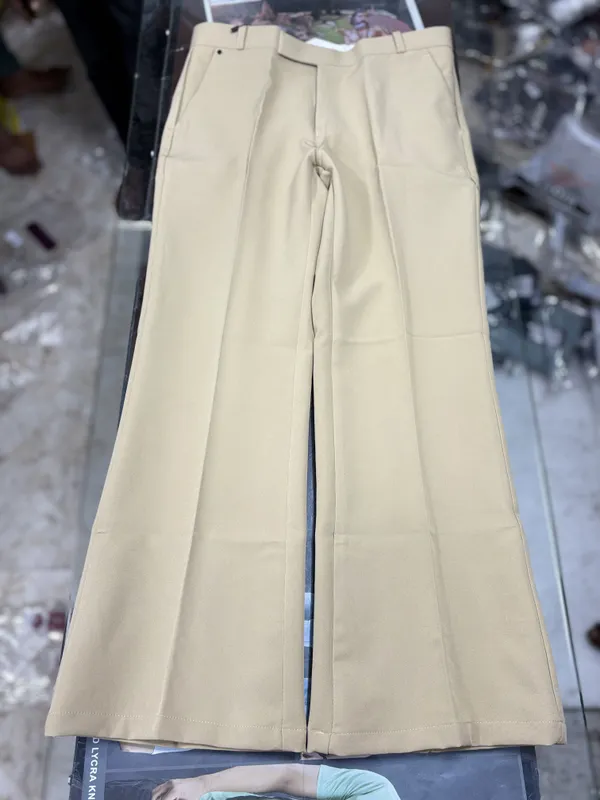 Cream_Wide_Leg_High_Waist_Palazzo_Pants_For_Men