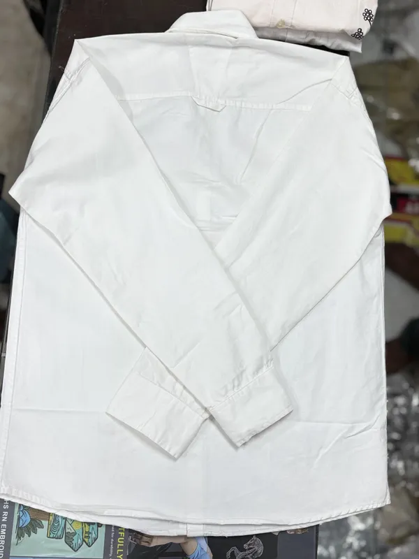White_Full_Sleeve_Embellished__Formal_Shirt_For_Men