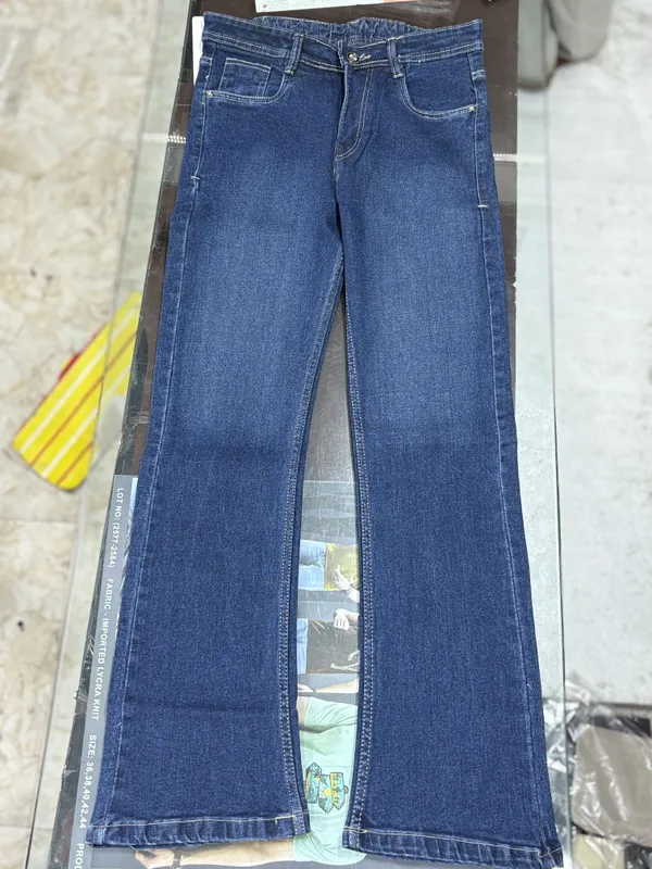 Dark_Blue_Denim_Flared_Jeans_For_Men