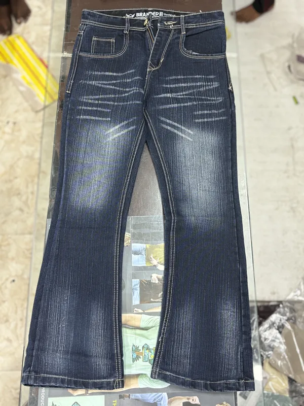 Blue_Denim_Distressed_Boot_Cut_Jeans_For_Men