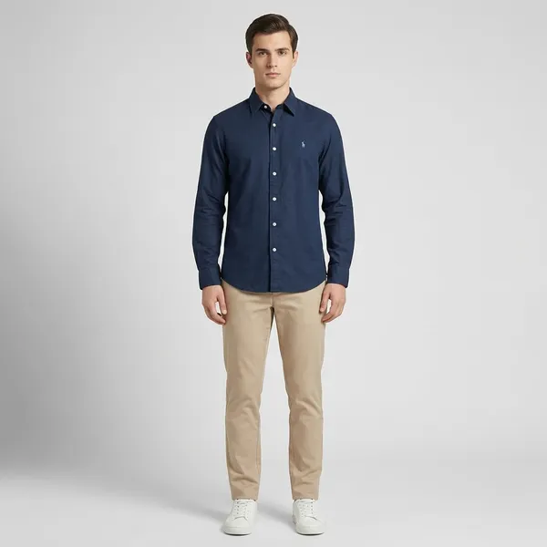 Navy_Blue_Cotton_Regular_Fit_Full_Sleeve_Shirt_For_Men
