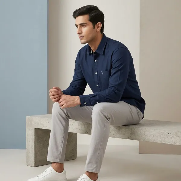 Navy_Blue_Cotton_Regular_Fit_Full_Sleeve_Shirt_For_Men