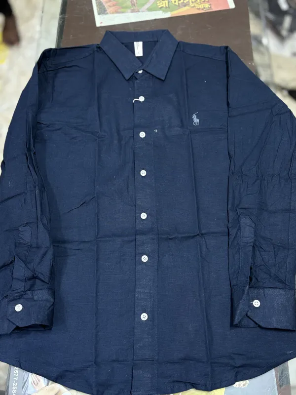Navy_Blue_Cotton_Regular_Fit_Full_Sleeve_Shirt_For_Men