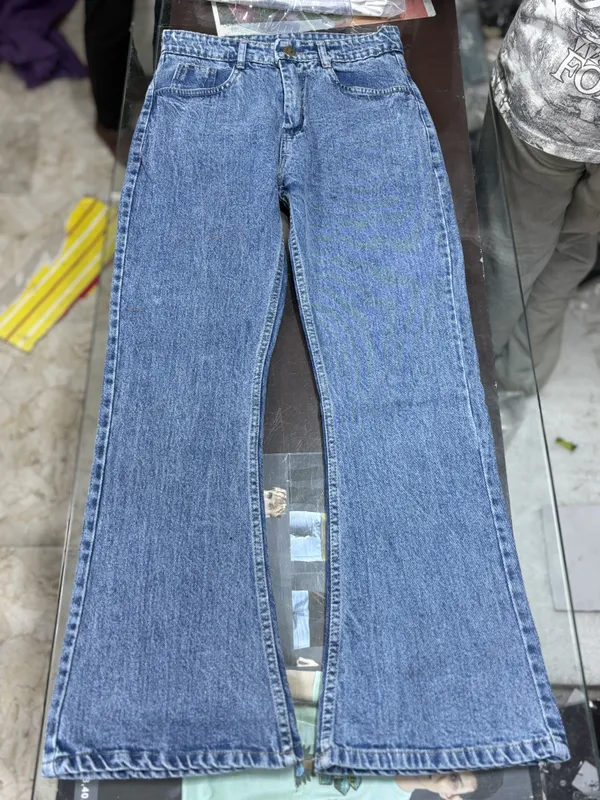 Blue_Denim_Flared_Jeans_For_Men