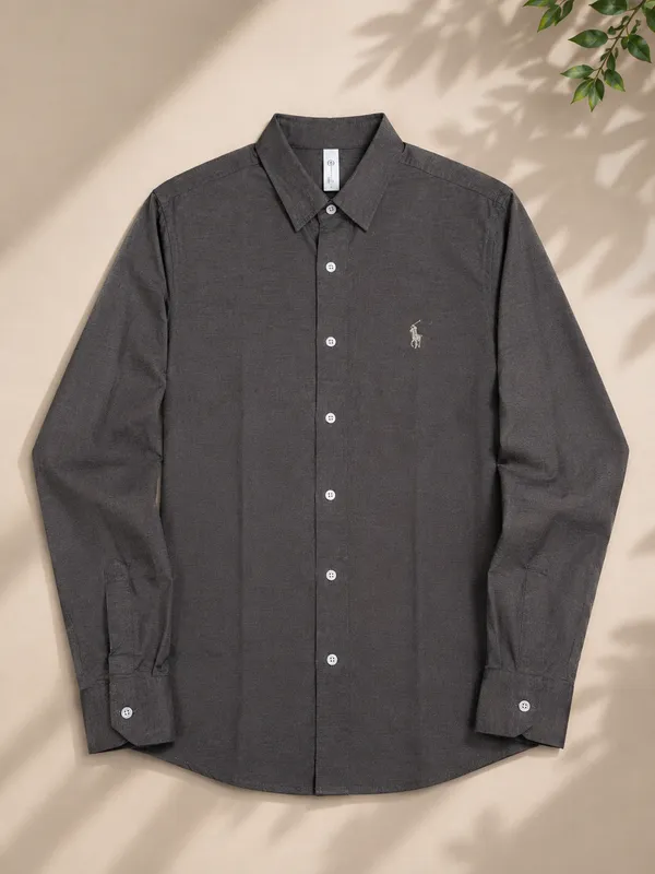 Black_Cotton_Slim_Fit_Full_Sleeve_Formal_Shirt_For_Men