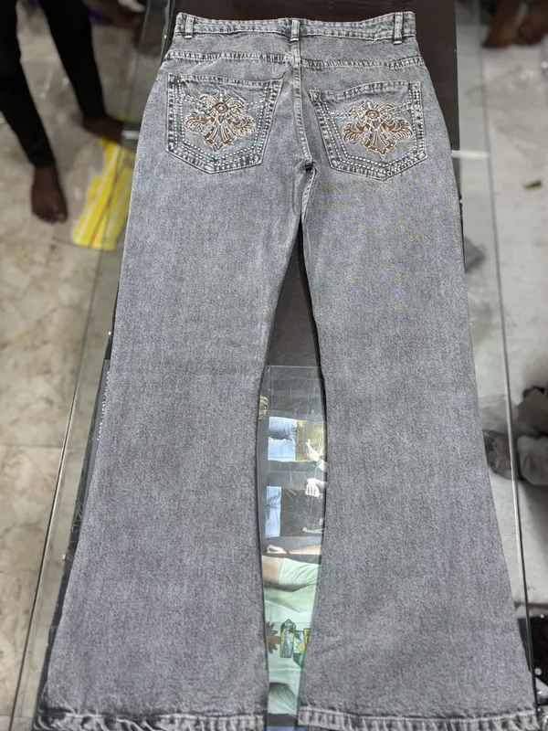 Grey_Denim_Embellished_Flared_Jeans_For_Men