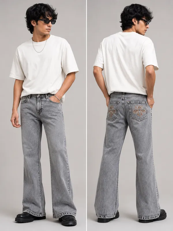 Grey_Denim_Embellished_Flared_Jeans_For_Men