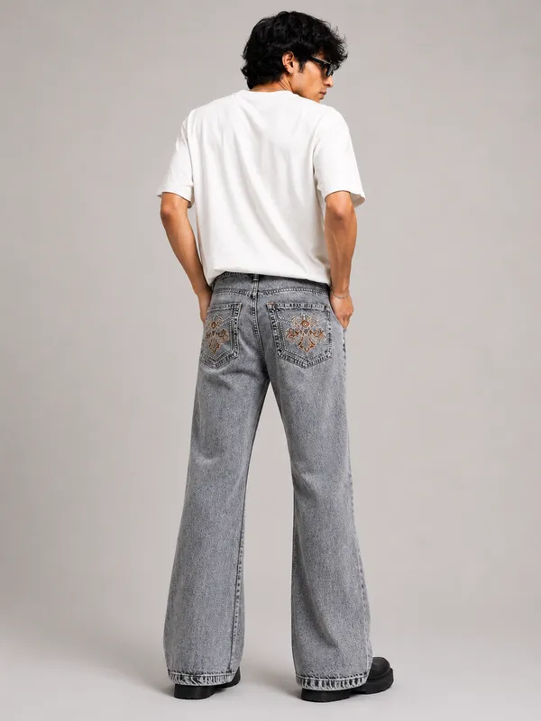 Grey_Denim_Embellished_Flared_Jeans_For_Men
