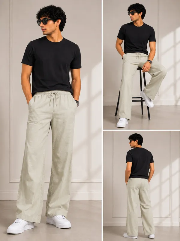 Beige_Cotton_linen_Pants_For_Men