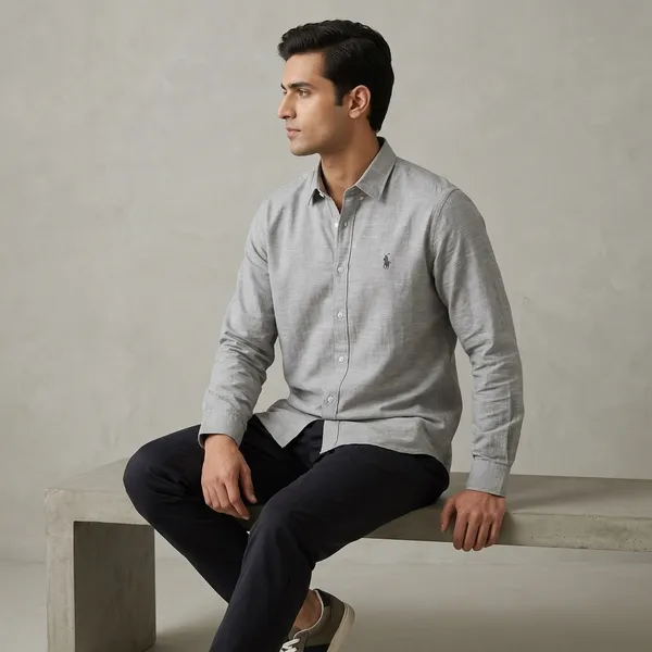 Grey_Slub_Cotton_Regular_Fit_Full_Sleeve_Casual_Shirt_For_Men