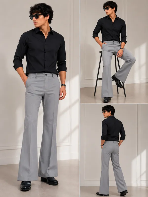 Grey_Formal_Boot_Cut__Pants_For_Men