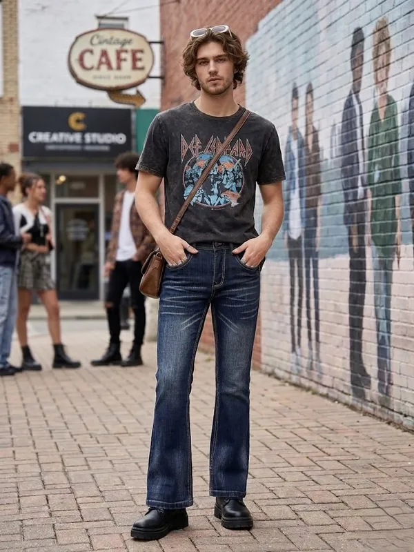 Blue_Denim_Distressed_Boot_Cut_Jeans_For_Men