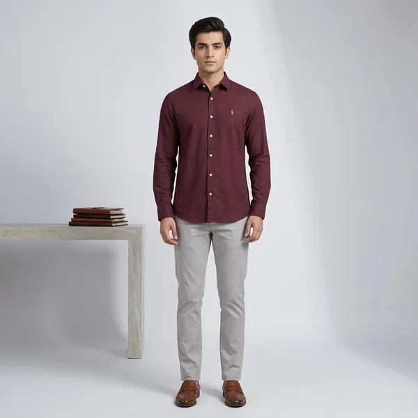 Maroon_Cotton_Regular_Fit_Formal_Shirt_For_Men