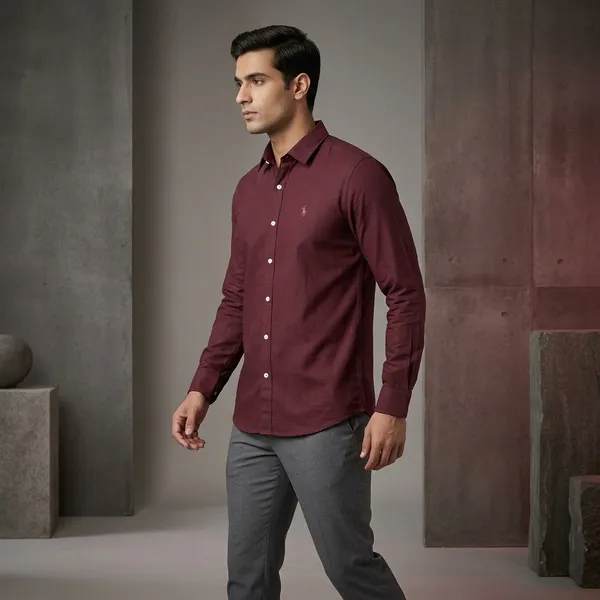 Maroon_Cotton_Regular_Fit_Formal_Shirt_For_Men