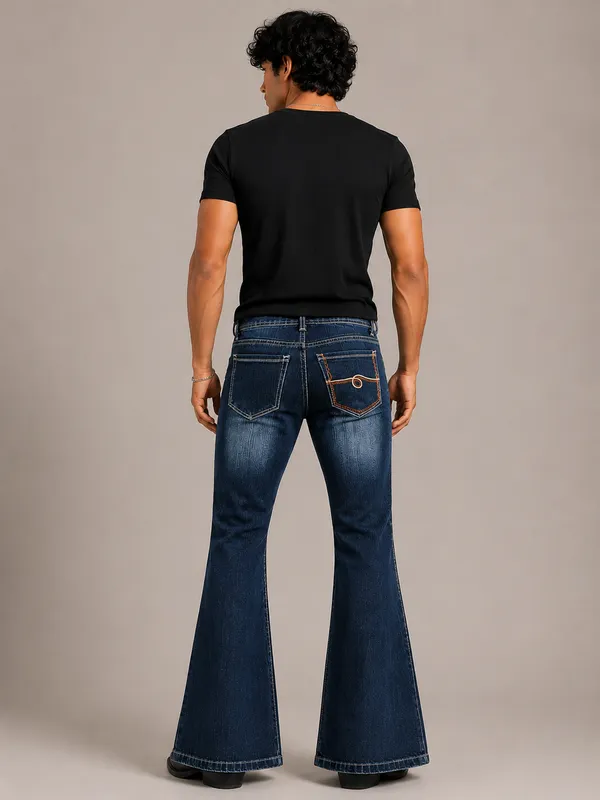 Blue_Denim_Flared_Jeans_For_Men