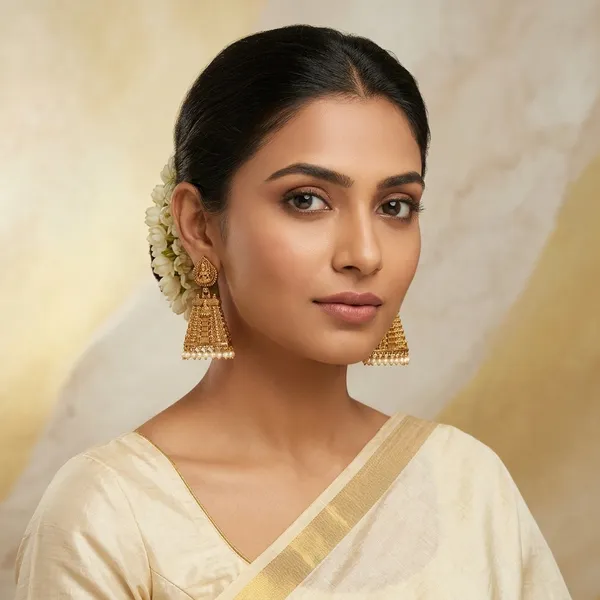 Golden_And_White_Alloy_Temple_Jhumka_Earrings_With_Pearl_Drops_For_Women