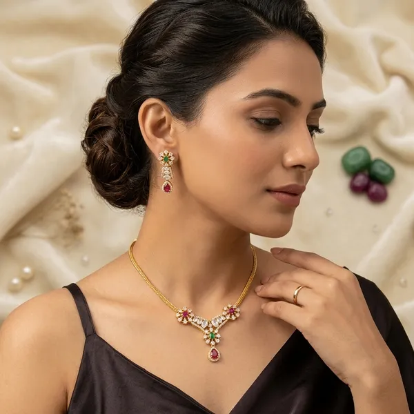 Multicolor_Alloy_Ruby_Emerald_Stone_Necklace_Set_For_Women