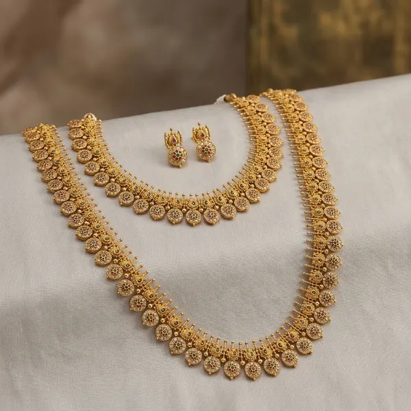 Golden_Alloy_Antique_Temple_Coin_Necklace_Set_For_Women